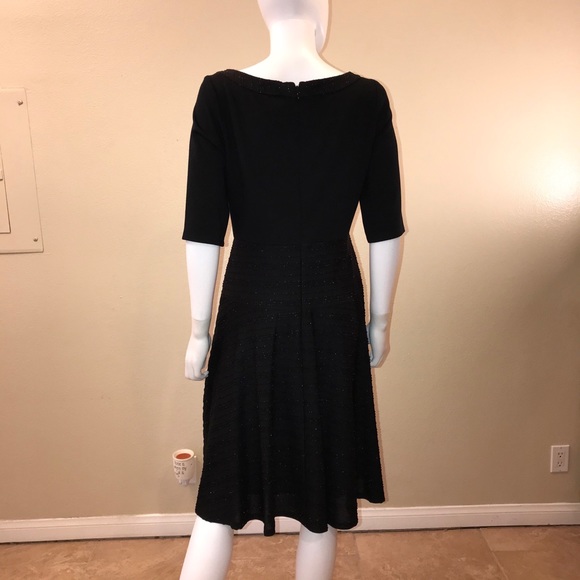 Sangria Black Dress Fit & Flare Sparkles - Picture 8 of 14